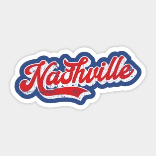 Nashville / Retro Typography Design Sticker